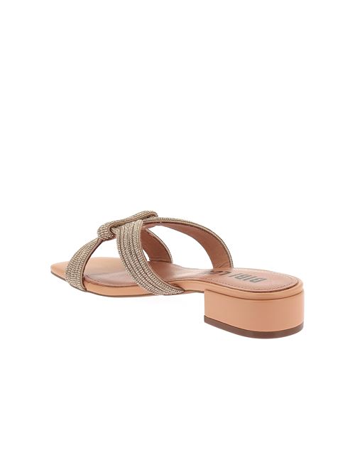 Sloan sabot gioiello da donna in strass nude BIBI LOU | 842Y